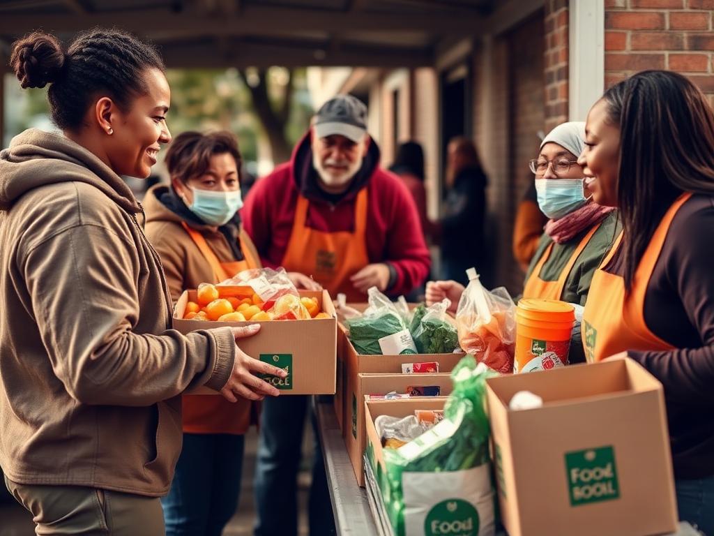 Food program at Bridge of Hope